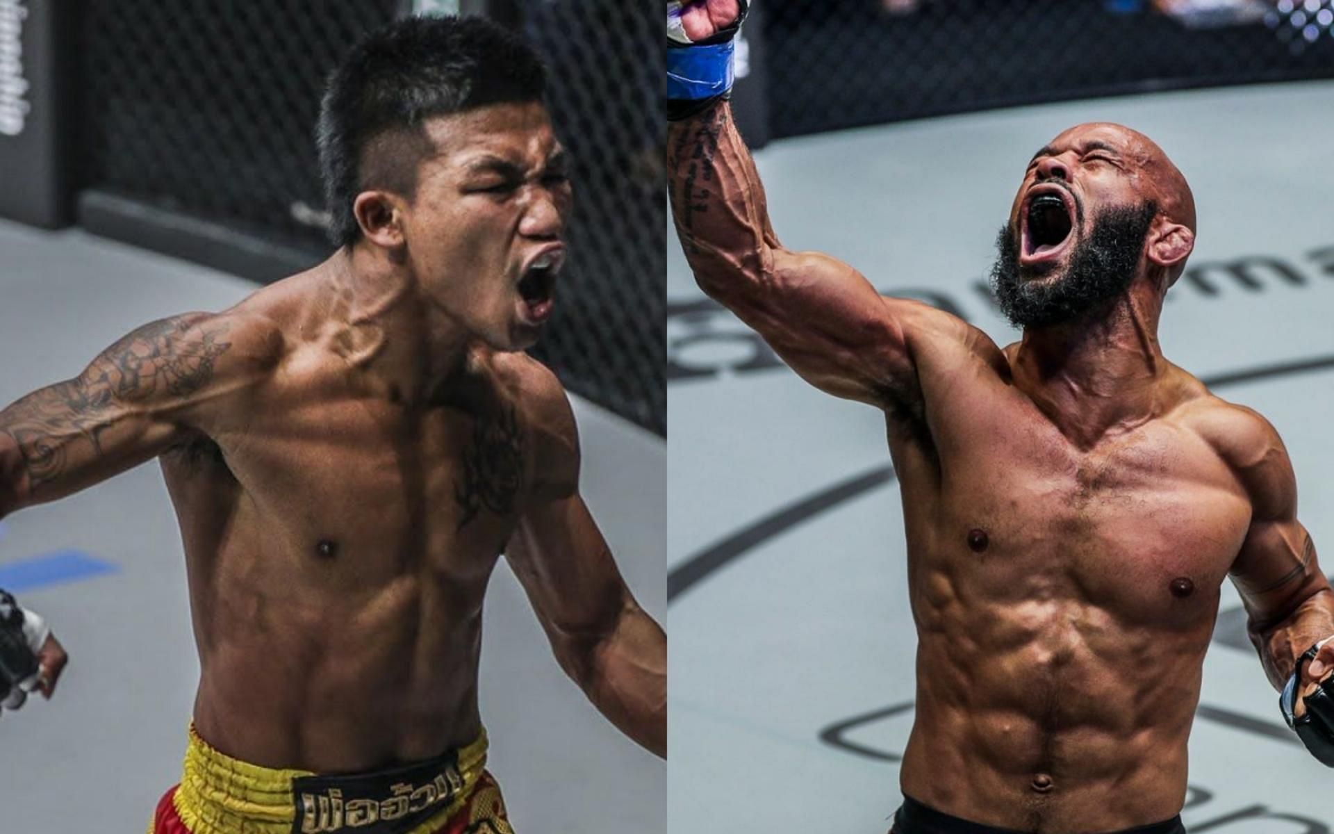 The special rules match between ONE Championship flyweight Muay Thai champion Rodtang Jitmuangnon (left) and former UFC champion Demetrious Johnson (right) at ONE Championship: X is one of the most anticipated bouts of the year. (Images courtesy of ONE Championship)
