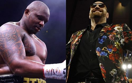 Dillian Whyte (left) & Tyson Fury (right)