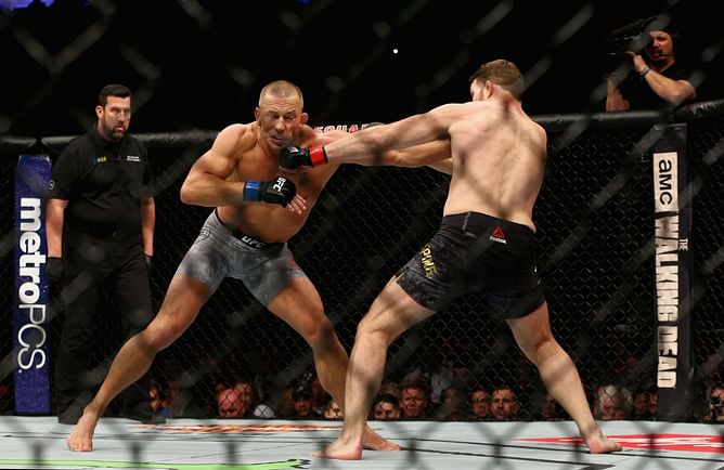 Michael Bisping details the rib injury he suffered before Georges St-Pierre fight