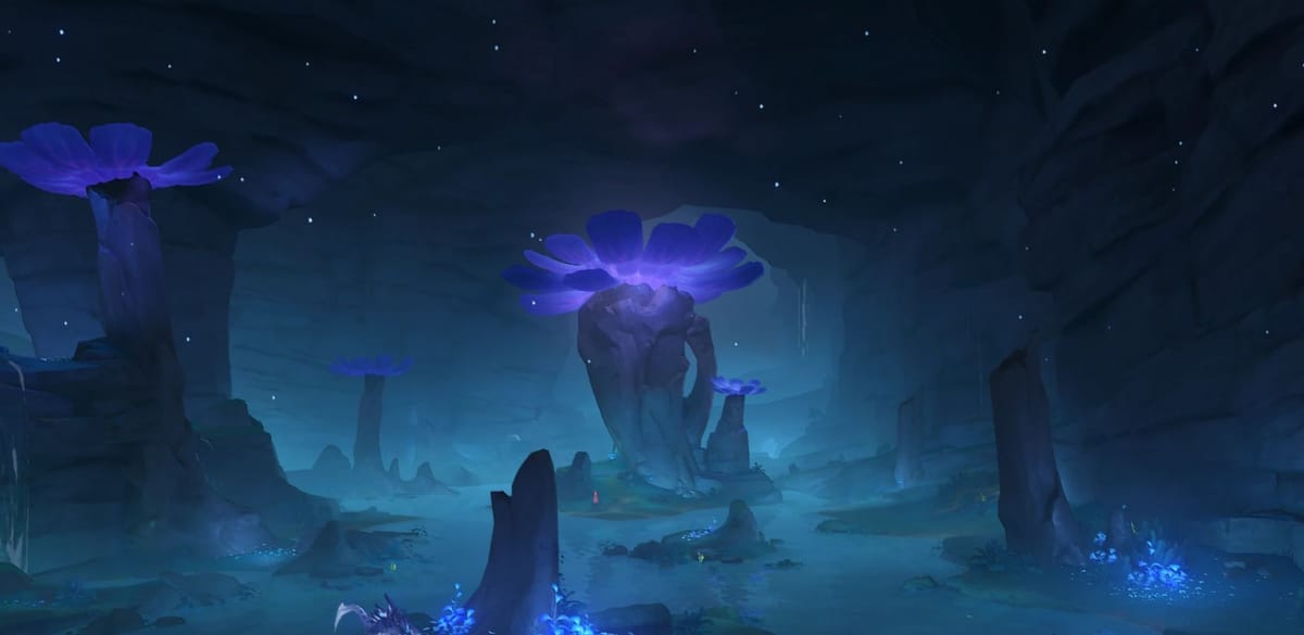 Wait for the Dragonbone Flower to condense in Genshin Impact