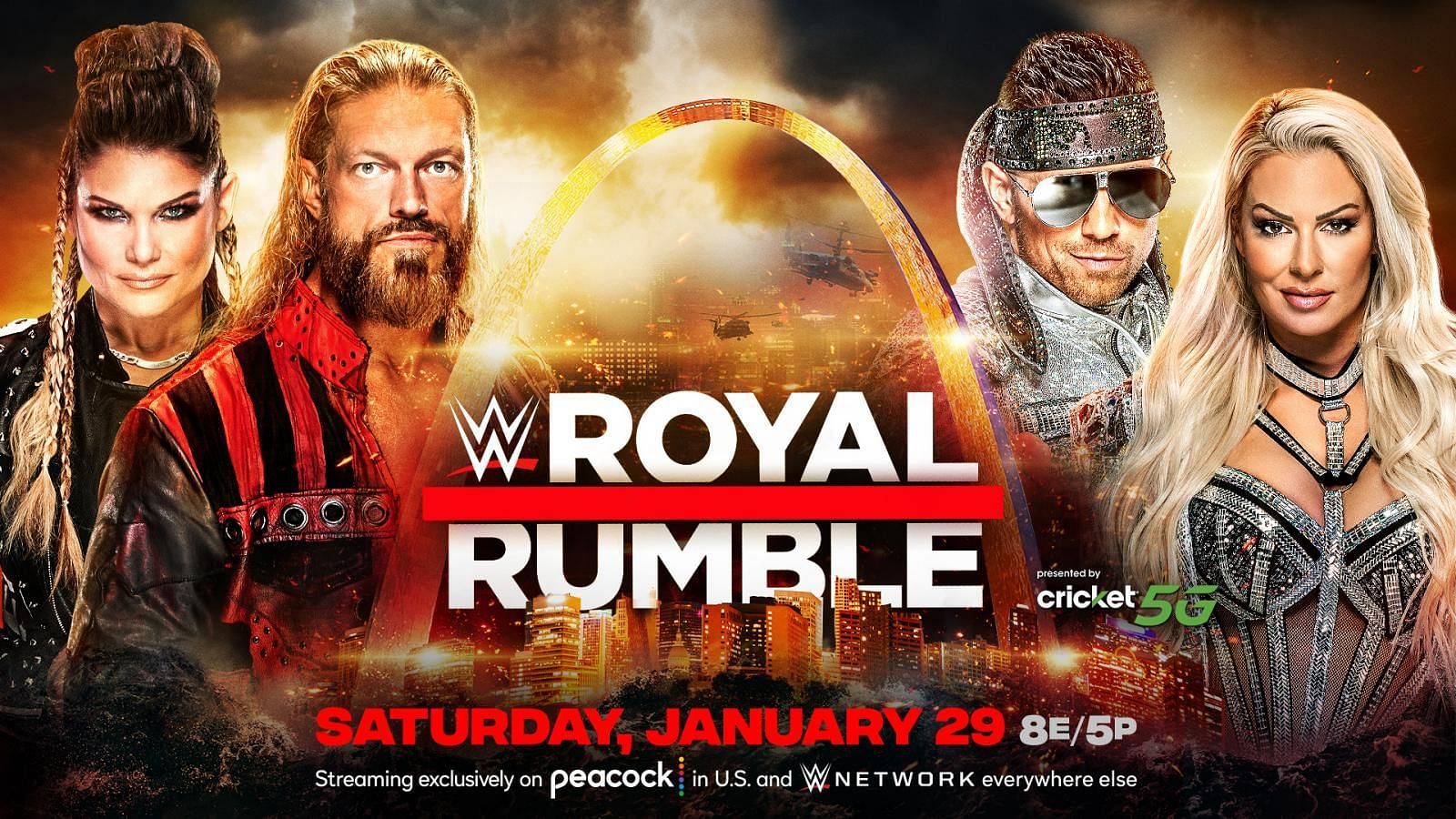 WWE Hall of Famer couple Edge &amp; Beth Phoenix will square off against The Miz &amp; Maryse at the Royal Rumble