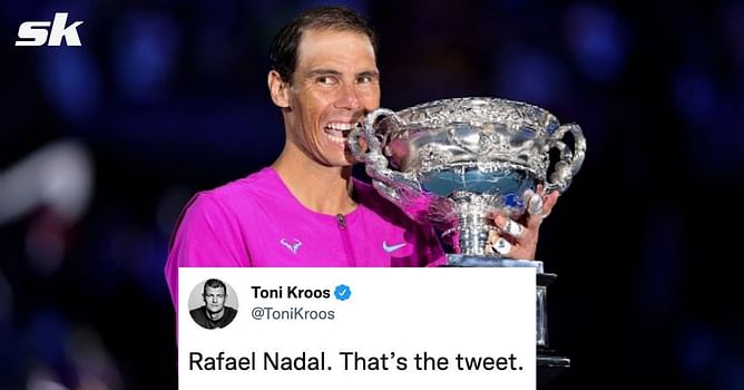 Footballers react to Rafael Nadal's historic 21st Grand Slam win at Australian Open