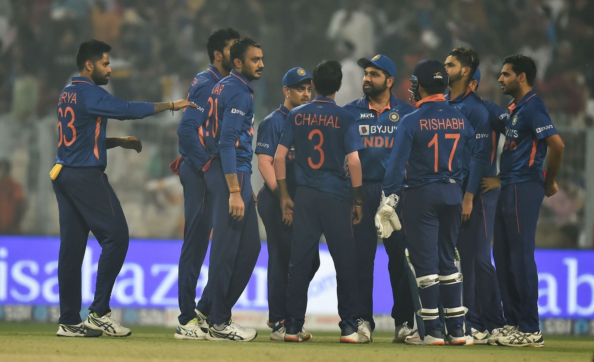 The Men in Blue during the series against New Zealand. Pic: Getty Images