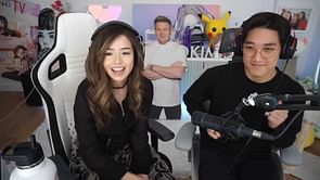 "What the hell!": Pokimane jokingly hits Kevin on stream after he makes an inappropriate comment