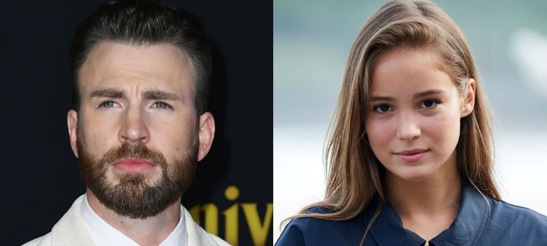 Fans are convinced Chris Evans is dating actress Alba Baptista based on theories (Image via Jon Kopaloff/Getty Images and Carlos Alvarez/Getty Images)