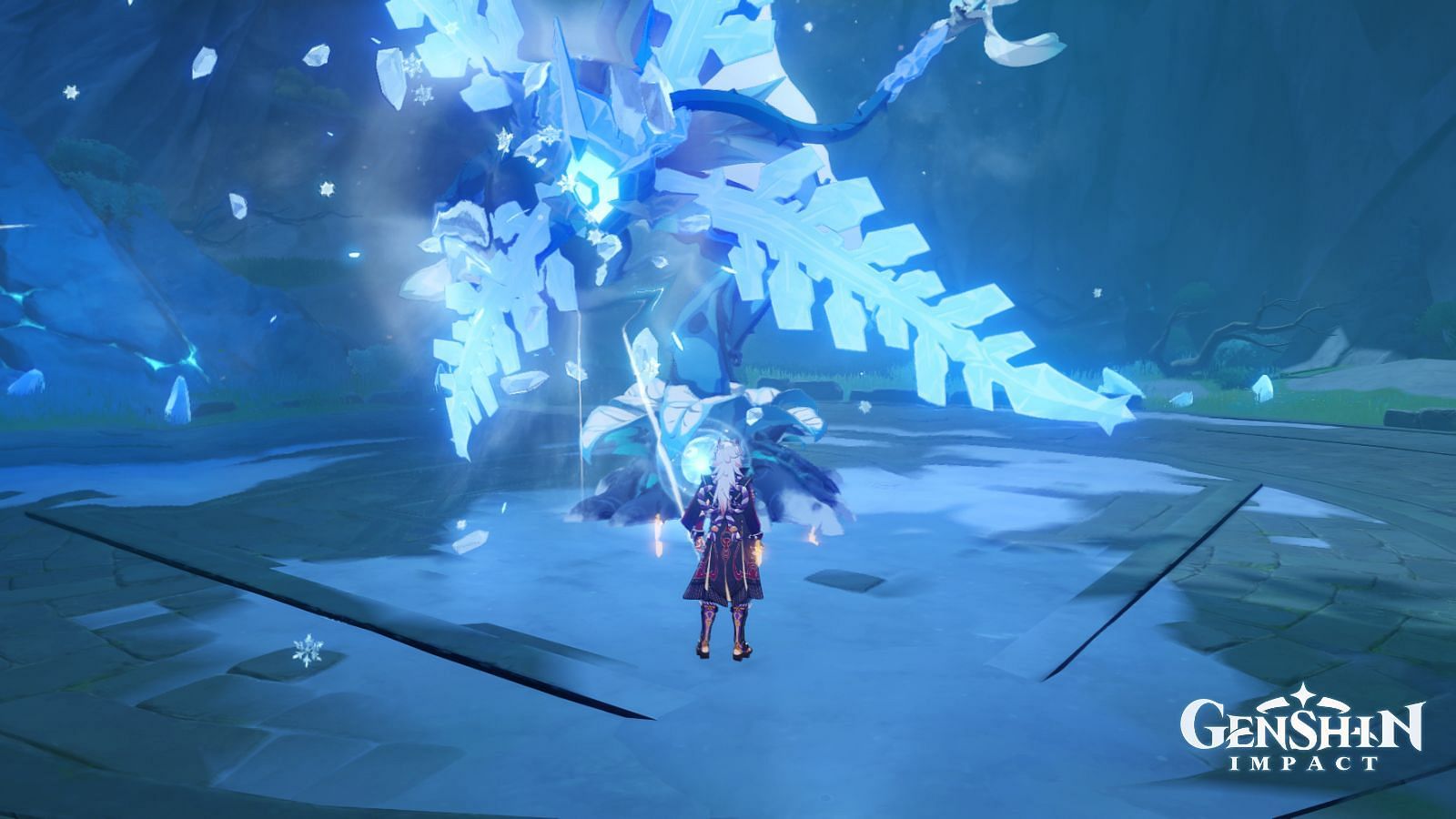 Hoarfrost Core can be obtained by defeating Cryo Regisvine (Image via Genshin Impact)