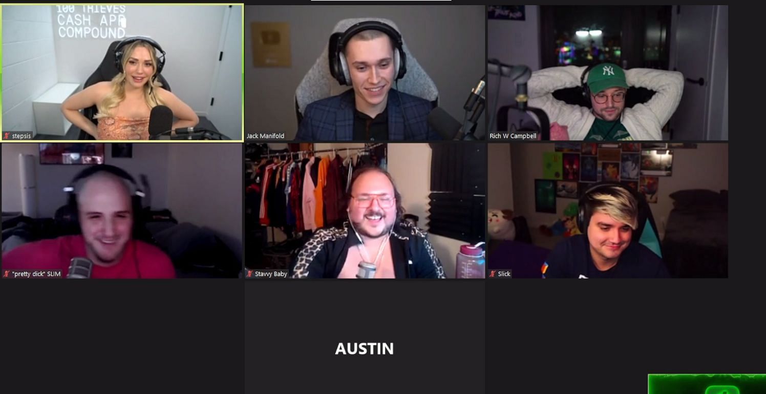 Slime and stavvybaby were involved in a hilarious exchange during recent Love or Hate episode. (Image via AustinShow, Twitch)