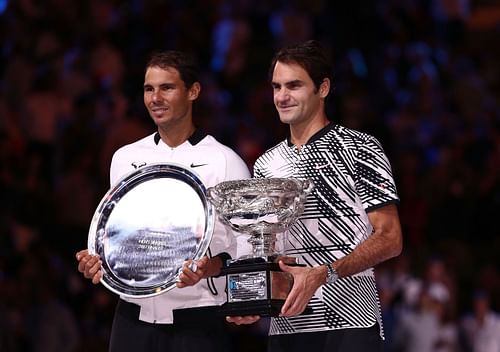 Rafael Nadal and Roger Federer at the Australian Open 2017