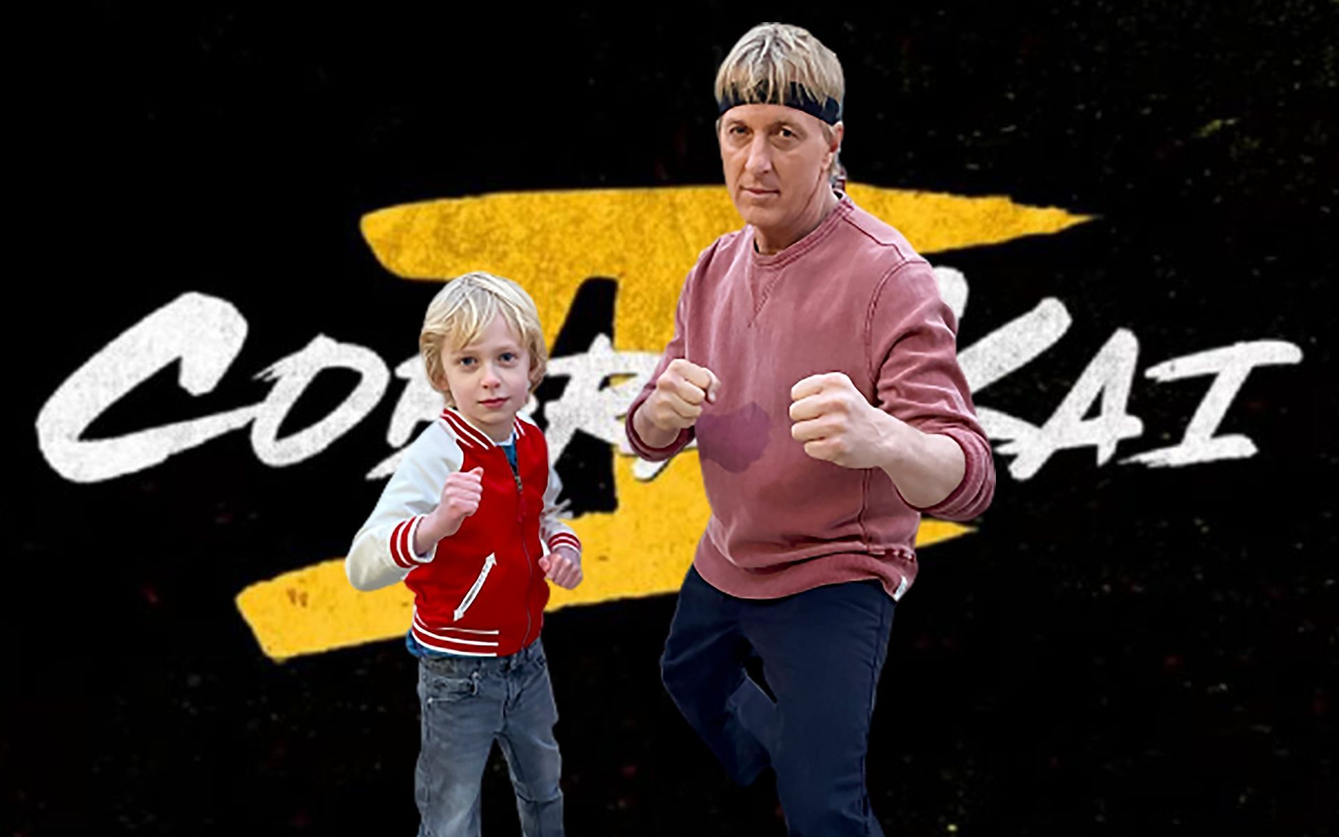 Thomas Parobek (L) and William Zabka as Johnny Lawrence in Cobra Kai (Image via Thomas Parobek/ Cobra Kai)