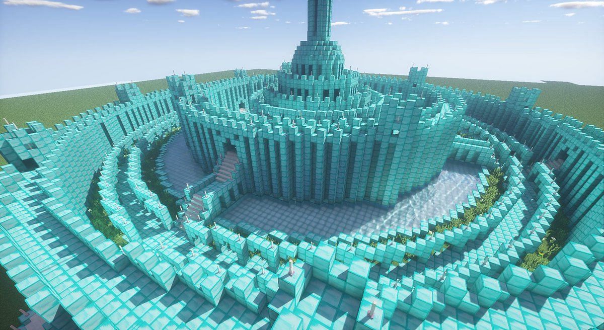 This build was formed after Minecraft&#039;s block of the week announcement (Image via Mojang)