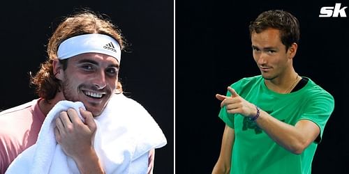 Stefanos Tsitsipas and Daniil Medvedev.