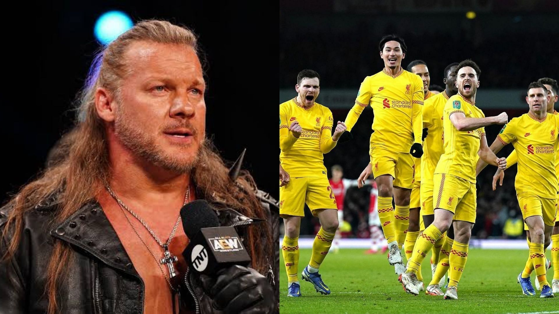 Chris Jericho had quite the reaction to Judas being played at the Emirates Stadium