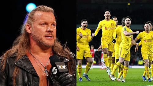 Chris Jericho had quite the reaction to Judas being played at the Emirates Stadium