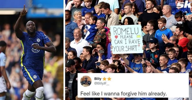 ‘I want to forgive him already’ – Chelsea supporters loved to see what Lukaku did to Spurs fans during 2-0 win at Stamford Bridge