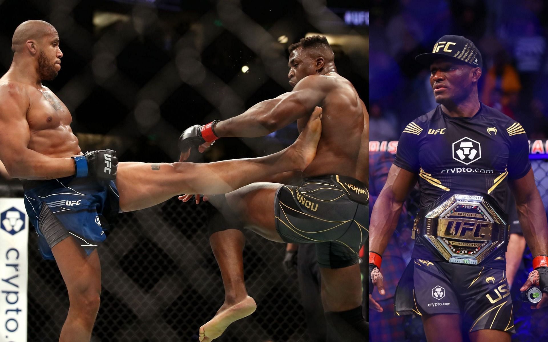 Ciryl Gane &amp; Kamaru Usman (left), Kamaru Usman (right) [Images via Getty: UFC 270: Ngannou v Gane &amp; UFC 268: Usman v Covington 2]