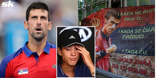 Garbine Muguruza and Novak Djokovic