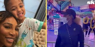 In pictures: Serena Williams visits the fair with daughter Olympia
