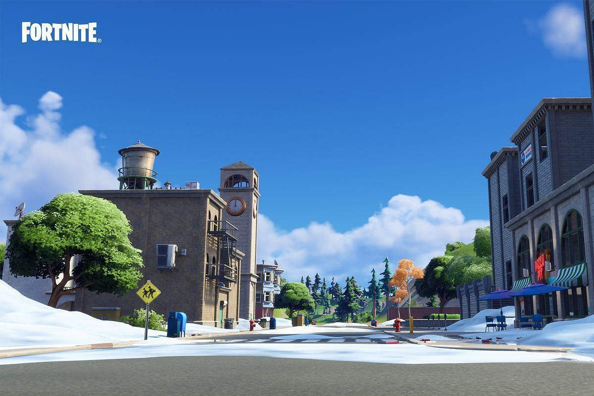 Tilted Towers has returned to Fortnite in Chapter 3 Season 1 (Image via Epic Games)