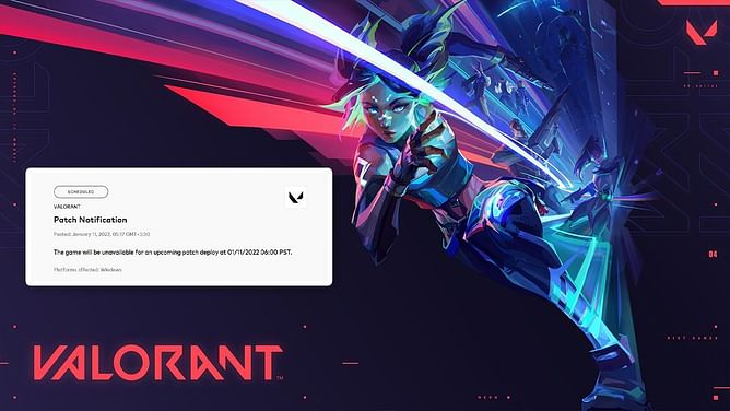Valorant servers will be down today from 06.00 PST in preparation for patch 4.0 and Neon