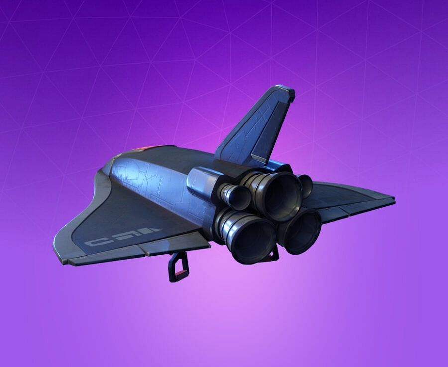 When a looper presses forward, this glider adds a bright red highlight like it&#039;s crashing through the atmosphere (Image via Epic Games)