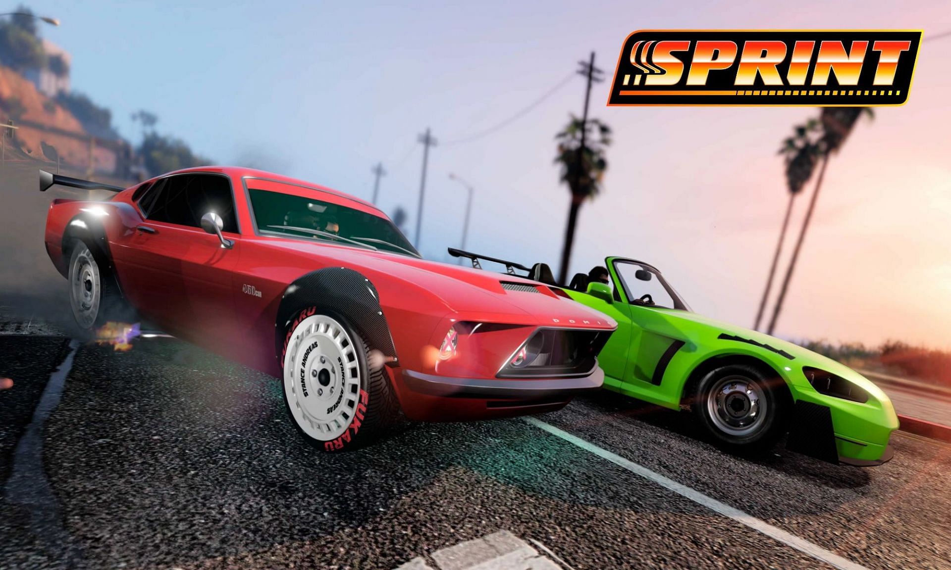 Reach breakneck speeds with GTA Online&#039;s Sprint races (Image via Rockstar Games)