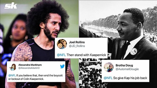 "End the boycott of Colin Kaepernick" - Fans call out NFL's hypocrisy over celebrating MLK Day