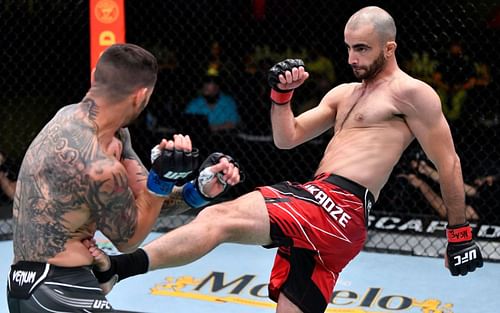 Could Giga Chikadze earn a UFC featherweight title shot with a win over Calvin Kattar this weekend?