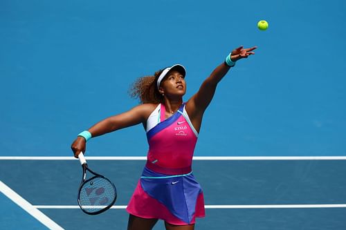 Naomi Osaka in action against Camila Osorio at the 2022 Australian Open