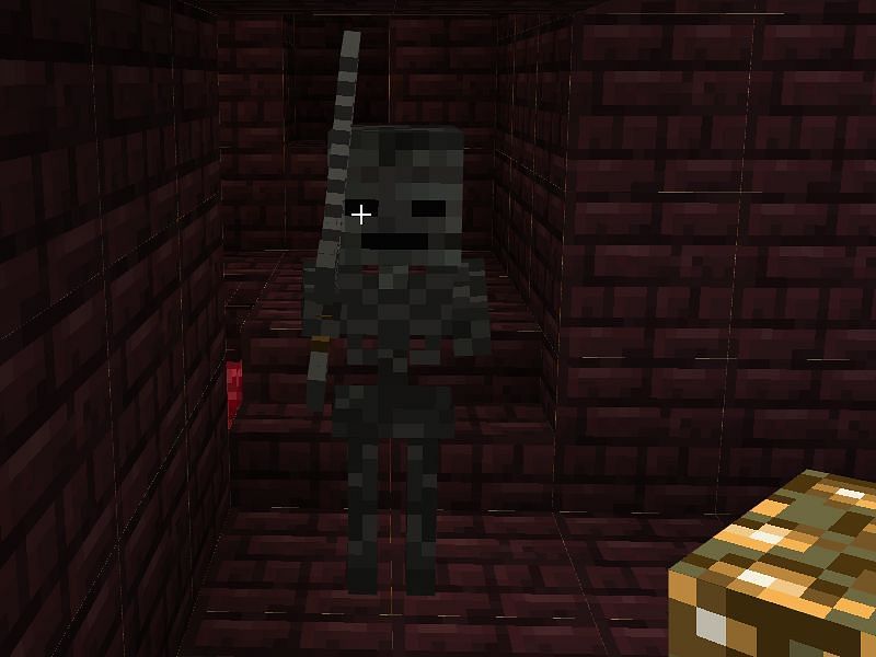 Wither skeletons in Nether Fortress (Image via Minecraft)
