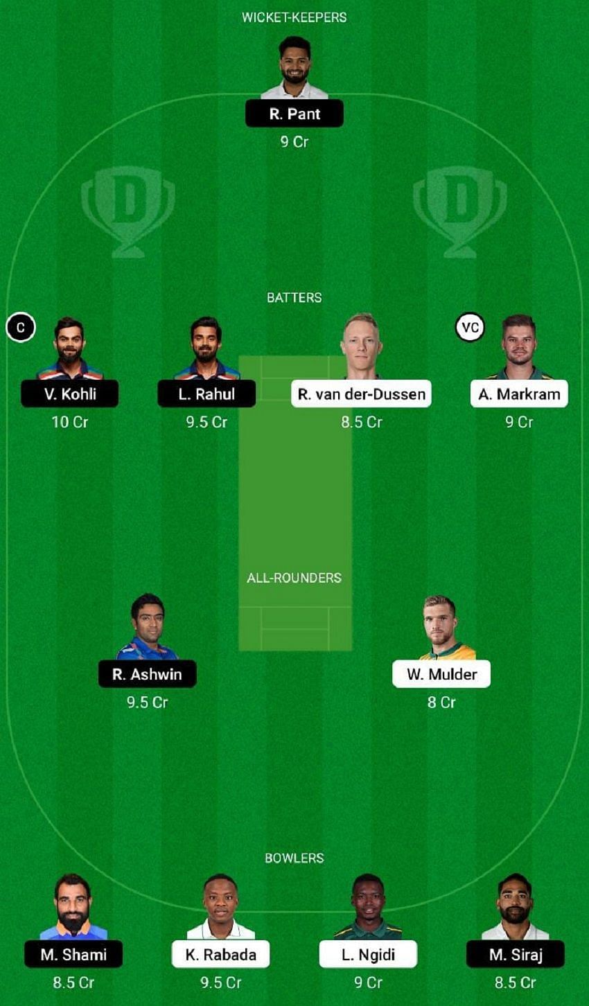 SA vs IND Dream11 Fantasy Tip #1