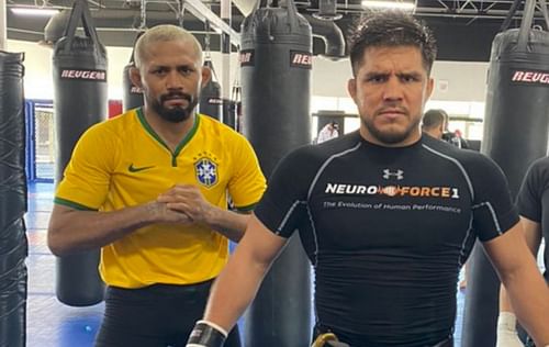 Deiveson Figueiredo (left) & Henry Cejudo (right) [Image Credits- @HenryCejudo on Twitter]