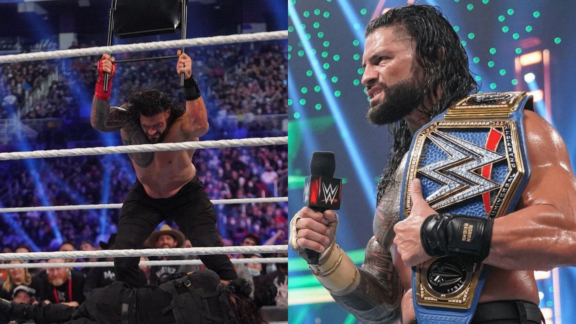 Roman Reigns retained the Universal Championship against Seth Rollins at Royal Rumble 2022