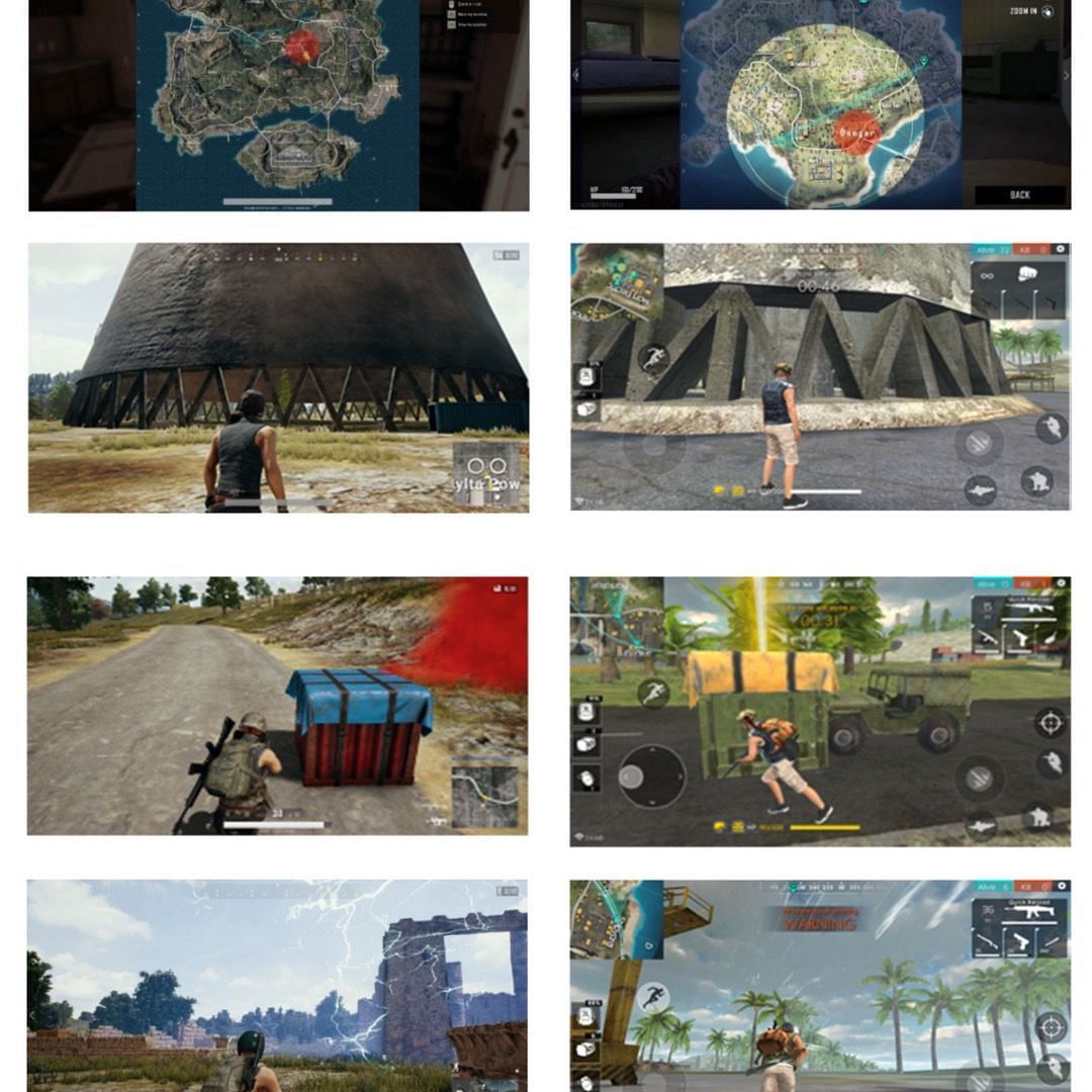 More comparison between BGMI and Free Fire (Image via Krafton)