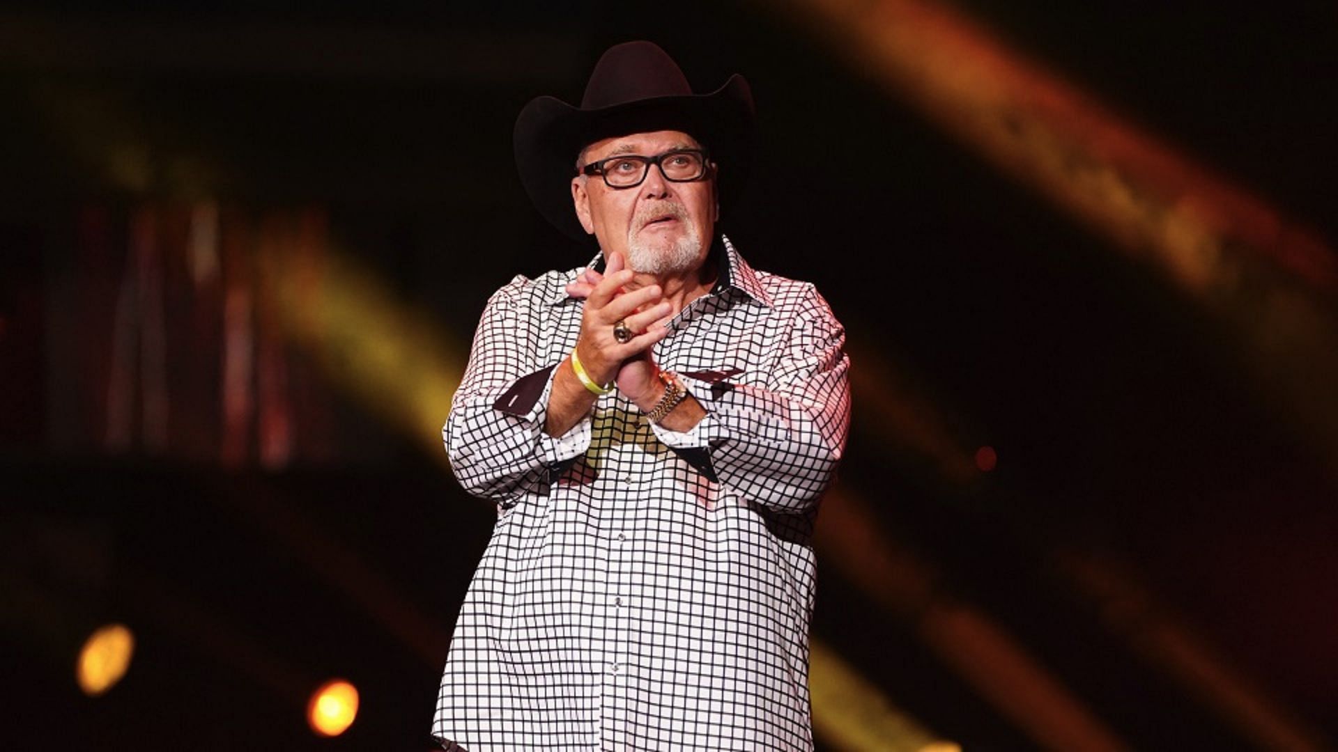 Jim Ross at an AEW event in 2021