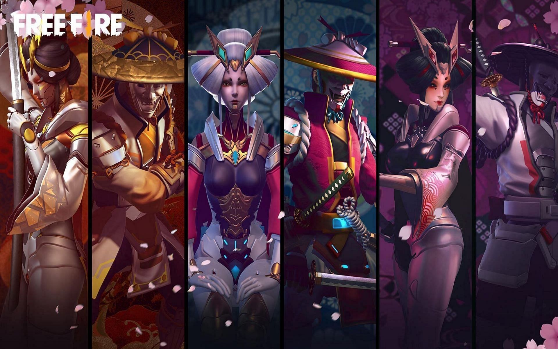 A look at some rarest outfit sets in Free Fire (Image via Garena)