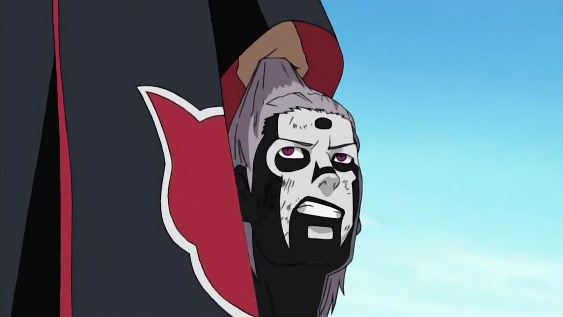 Hidan alive after his head is cut off (Image via Viz Media)