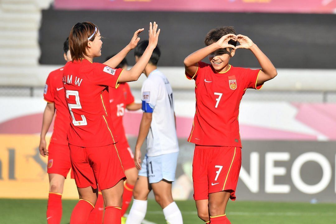 China beat Chinese Taipei in their first game of the AFC Women&#039;s Asian Cup 2022. (Image: AFC)