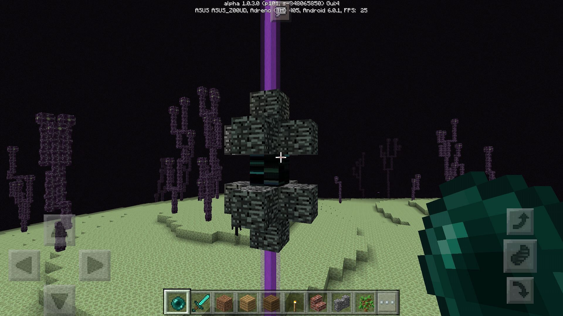 Ender pearls in End realm (Image via Mojang)