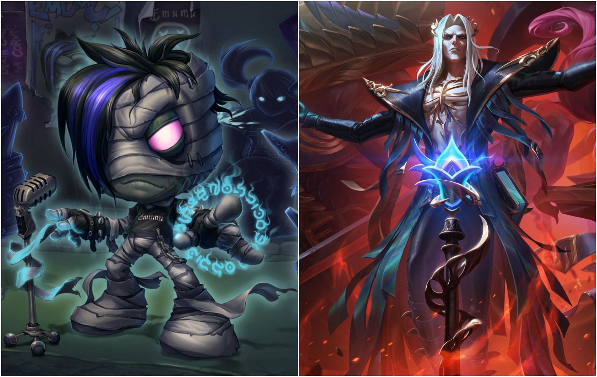 After rock, K-pop, metal, is emo next in League of Legends? (Images via League of Legends)