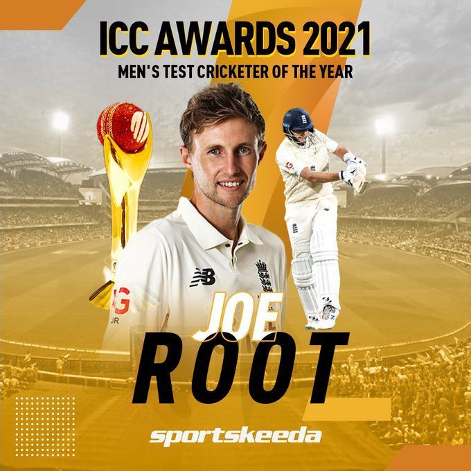 Joe Root Wins ICC Men’s Test Cricketer Of The Year Award