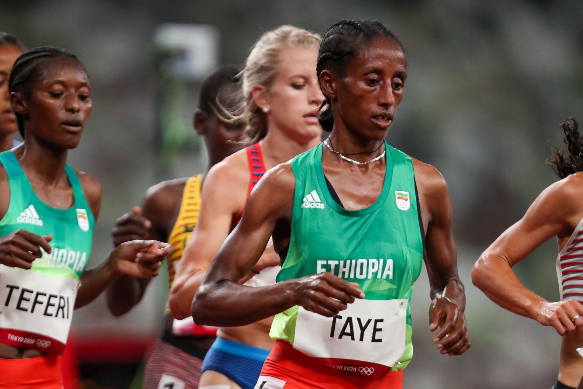 Ethiopia&rsquo;s Ejgayehu Taye at the Tokyo Olympics. (PC: Getty Images)
