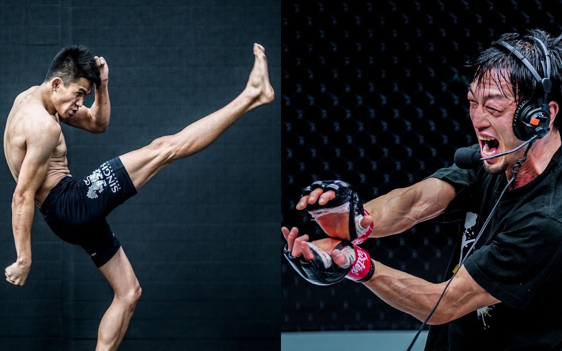 ONE Championship&#039;s Jeremy Miado (left) is staying ready for a possible match against Senzo Ikeda (right). [Photos: @jeremydjaguar on Instagram, ONE Championship]