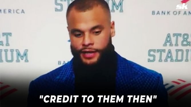 WATCH: "Credit to them then" - Dak Prescott fully backs Cowboys fans for throwing trash at NFL officials