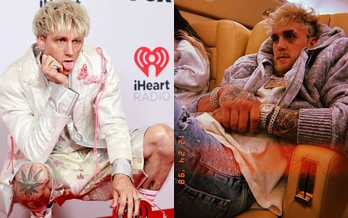 Machine Gun Kelly and Jake Paul L to R [Images: @jakepaul, @machinegunkelly on Instagram]