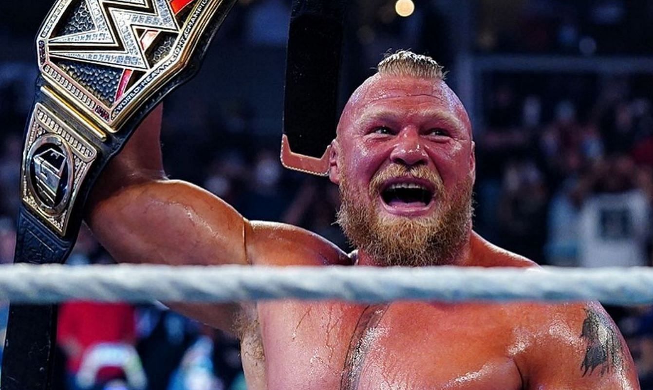 Brock Lesnar wins the WWE title at Day 1