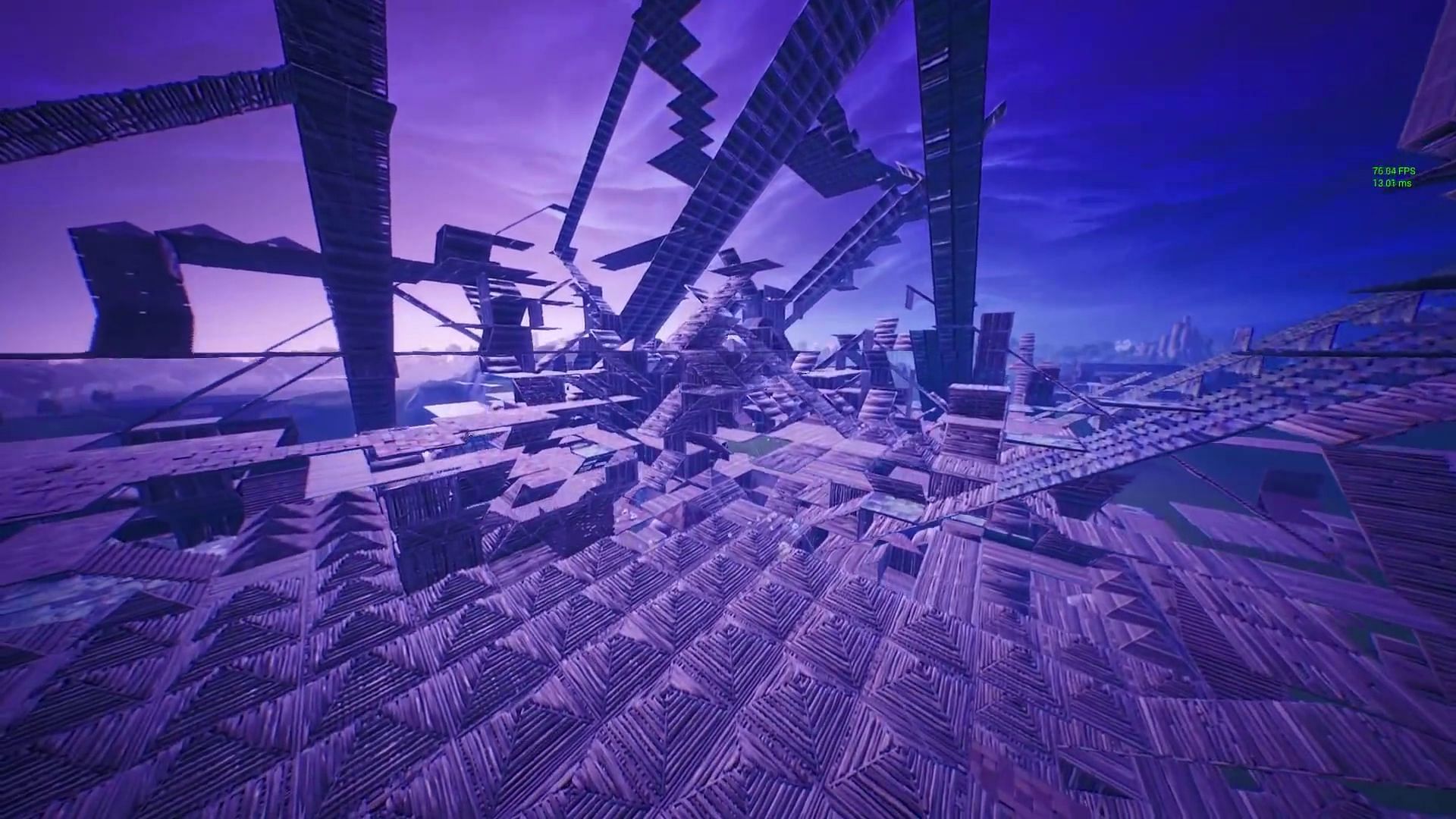 Total builds created by 90 players before the servers crashed (Image via Lazarbeam/YouTube)