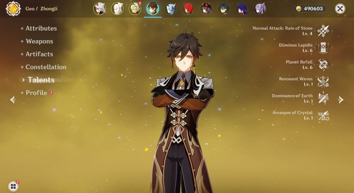 Genshin Impact Zhongli build Best artifact set and weapons in 2022