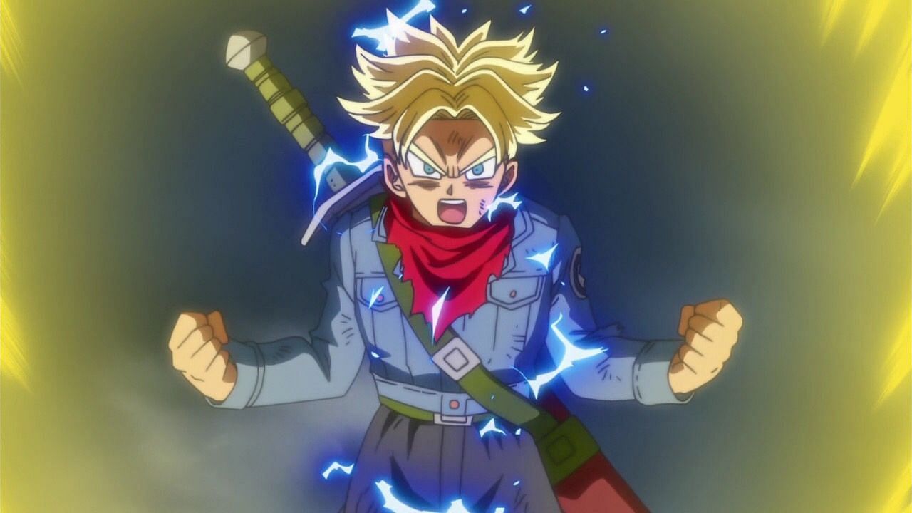 Future Trunks as seen in the Super anime. (Image via Toei Animation)