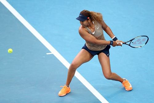 Naomi Osaka during the 2022 Melbourne Summer Set