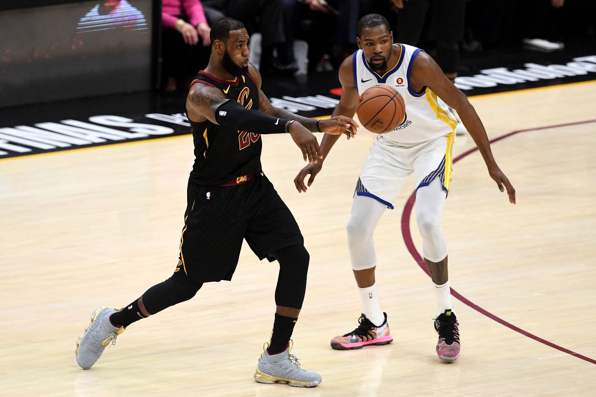 LeBron James and Kevin Durant back in the 2018 NBA Finals.